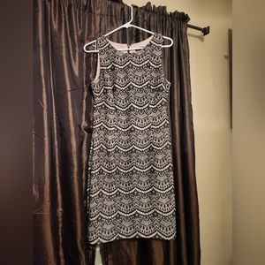 Black and nude guess dress